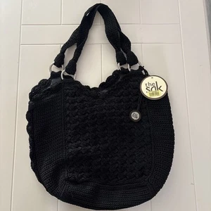 Borsa a tracolla The Sak nera Stellaris maglia uncinetto hobo bag borsetta - Foto 1 di 15