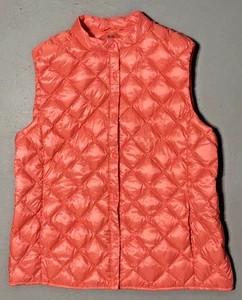 Uniqlo Ultralight Down Vest Womens XL Puffer Jacket Gilet Packable Mock Neck - Picture 1 of 12