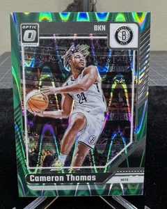 2024-25 Donruss Optic Basketball Green Seismic Cameron Thomas No. #80 Nets - Picture 1 of 1