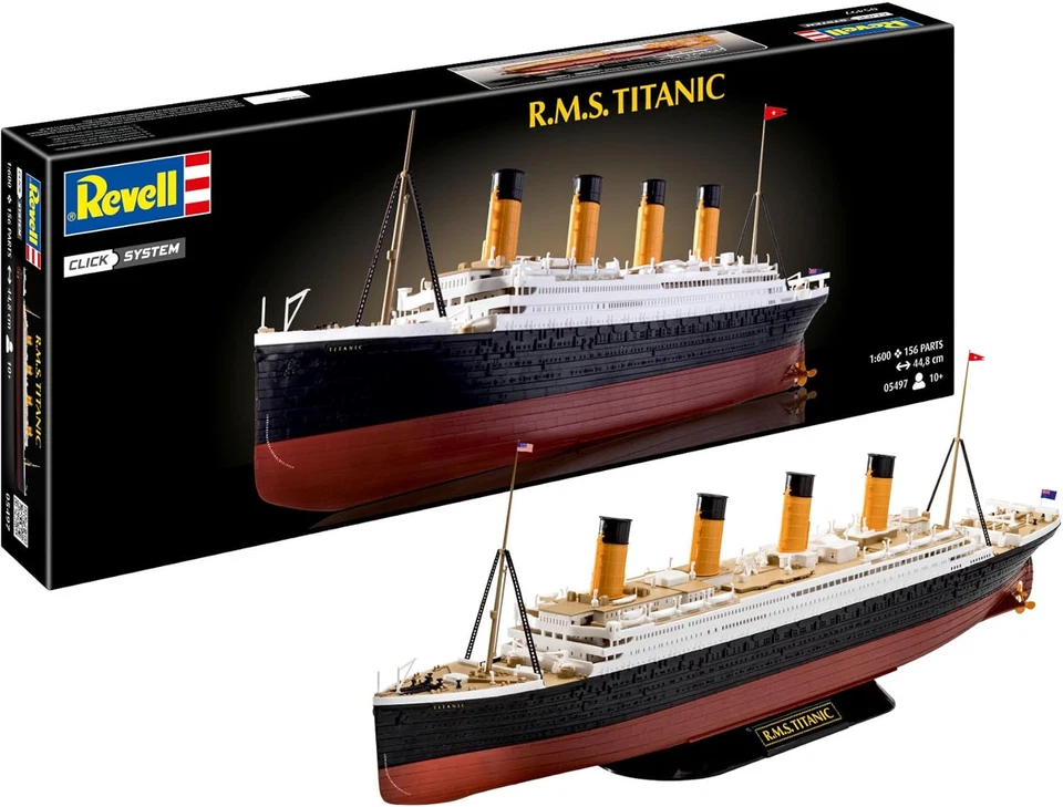 05497 R.M.S. Titanic (Sistema a Clic), Scala 1:600, Non Costruito, Precolorato,  - Immagine 1 di 4
