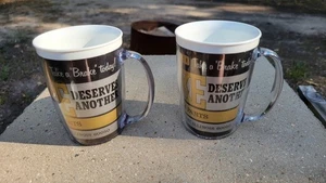 Set Of 2 Vintage NAPA Insulated Plastic Mugs Take A Brake Today USA Illinois - Picture 1 of 9