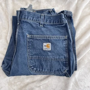 Carhartt Original Fit Flame Resistant Jeans Mens Size 34X34 Blue Denim Carpenter - Picture 1 of 7