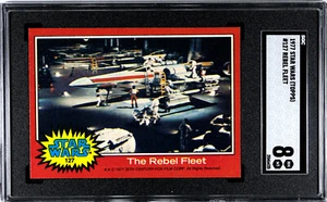 1977 STAR WARS TOPPS #127 REBEL FLEET SGC 8 2046435 - Picture 1 of 2