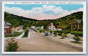 Postal de escena callejera Kimberly Heights Asheville N.C. - Imagen 1 de 2
