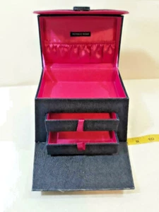 Victoria Secret Denim Jewelry Box Vintage Handbag Shape Organizer ~ - Picture 1 of 8