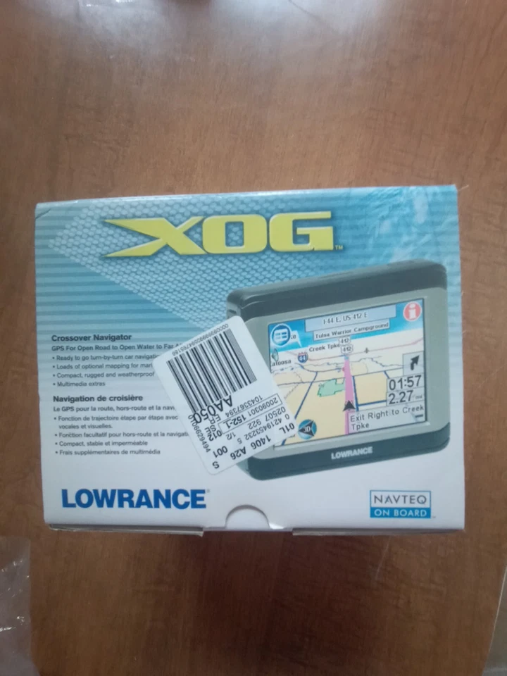 Lowrance XOG GPS Navigator (BOX ONLY)With instructions. - Image 1 of 4