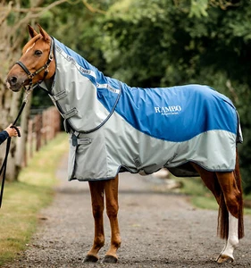 Horseware Rambo Autumn Series V3 Disc Softshell Mesh Waterproof Turnout Fly Rug - Picture 1 of 12