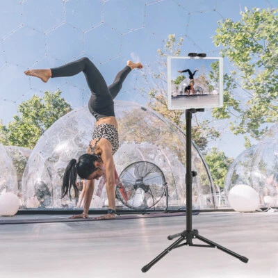 Folding For 12.9" iPad Holder Tripod Stand Tablet Stand Phone Holder In/Outdoor - image 1 of 4