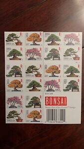 2011 USPS Twenty First-Class Forever  STAMPS Sheet of 20 BONSAI Trees stamps