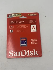 SanDisk SDHC 8GB Memory Card Class 4 - Sealed - Picture 1 of 2