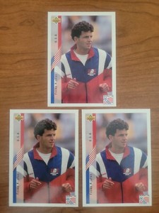 3 x 1994 Upper Deck FIFA World Cup US Contenders USA Frank Klopas United States