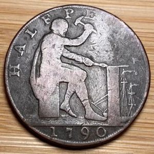 JOHN WILKINSON IRON MASTER - JETON HALF PENNY 1790.  (1225) - Picture 1 of 2