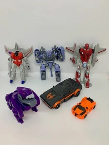 Transformers BULK LOT Drift Megatron Starscream Spiderman Jet Hasbro Figures - Picture 1 of 9