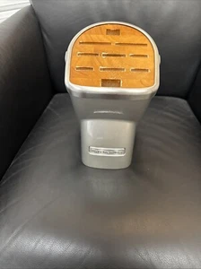Kitchen Aid Pro 11 MICARTA Coltello Blocco Posate Metallo Argento 10 Slot - Foto 1 di 7