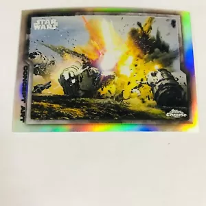 2021 Topps Star Wars Chrome Legacy Mandalorian Concept Art MCA-13 Church - Picture 1 of 2