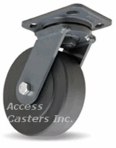 S-WH-6NYB 6" x 2" Hamilton Swivel Plate Caster, Cast Nylon Wheel, 2000 lbs Cap - Picture 1 of 2