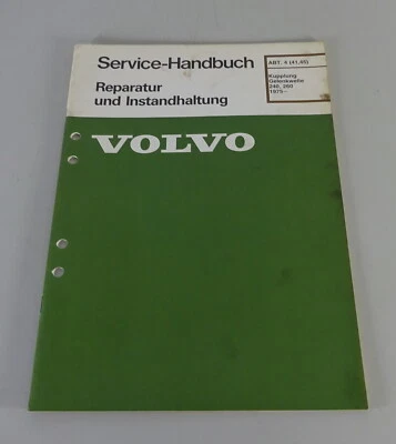Manuale Di Officina Riparazione Volvo 240 / 260 Frizione / Giunto - Dal 1975 - Immagine 1 di 2