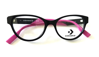 ÓCULOS CONVERSE CV 5031Y 001 PRETO UNISSEX ROSA ARMAÇÃO ARO COMPLETO 49-16-135 - Imagem 1 de 4