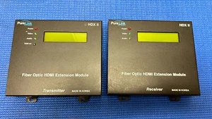 PURELINK HDX II FIBER OPTIC HDMI EXTENSION MODS TRANSMITTER & RECEIVER - Picture 1 of 5