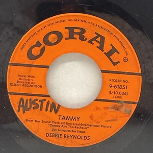Debbie Reynolds - Tammy - French Heels 45 RPM Coral Records - Foto 1 di 4