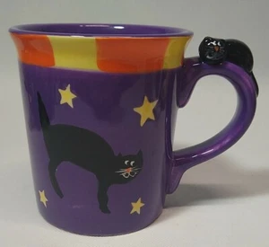 Taza de gato negro para casa de vacaciones Halloween Ellen Crimi-Trent grande - Imagen 1 de 5