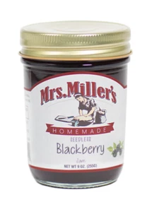 Pack of 2 Mrs. Miller's Homemade Seedless Blackberry Jam 9 oz. (2 Jars) - Picture 1 of 1