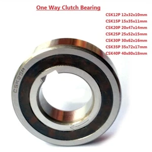 CSK12P/15P/20P/25P/30P/35P/40P One Way Clutch Bearing ,With Internal Keyway - Picture 1 of 3