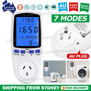 240V Watt Meter Power Energy Monitor Consumption Electricity Usage Test AU PLUG - Picture 1 of 10