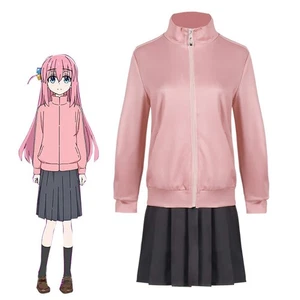 Bocchi The Rock Gotoh Hitori Cosplay Costume Jacket Outfits Halloween Carnival - Picture 1 of 7