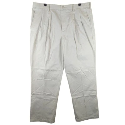 Pantalones Croft & Barrow Caqui Fácil de Cuidado Plisados Calce Clásico 38x32 Nuevos con Etiquetas Foto 1 de 4