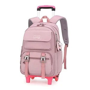 ZHANAO Mochila con ruedas para equipaje con ruedas, mochila de 2-wheel Púrpura - Picture 1 of 7