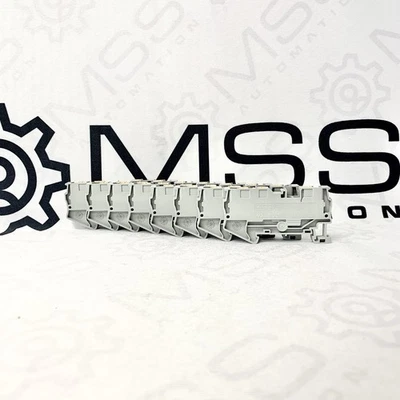 Lot of 8 Phoenix Contact PT 4-TWIN Terminal Block DIN Rail Screw Clamp Connector - Image 1 of 4