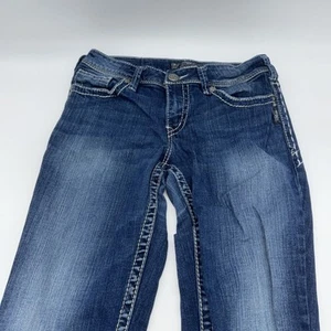 Silver Jeans Womens 29/32 Blue Suki Bootcut Western - Picture 1 of 8