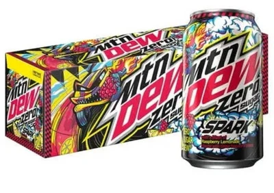RARA limonada de frambuesa Mountain Dew SPARK ZERO 12 OZ lata muy buena condición MTN Rocío ENVÍO GRATUITO Foto 1 de 3