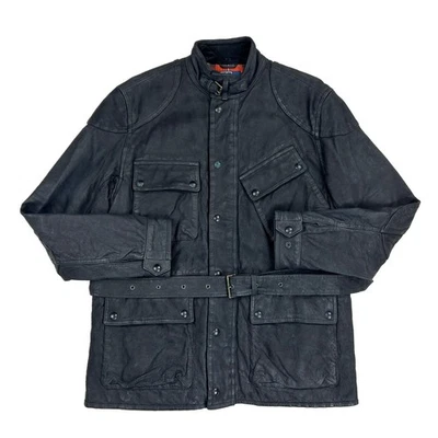 *MINOR DEFECT* Polo Ralph Lauren Leather Motorcycle Jacket - Black - Size: Large - Image 1 of 4