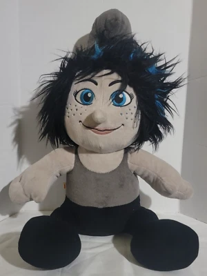 Build A Bear Workshop Smurfs 2 Naughty Vexy Black & Blue Hair Plush BAB - Image 1 of 3