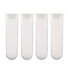 10 Pcs 50ml Plastic Centrifuge Tubes with Attached Cap Round Bottom