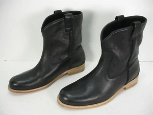 NEW ARIAT TWO24 BLACK LEATHER PULL ON ANKLE BOOTS BOOTIES WOMEN'S 7 B - Picture 1 of 12