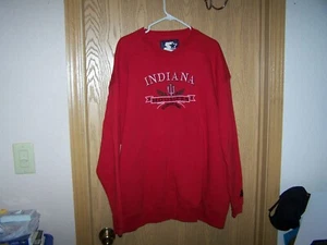 Sudadera pesada vintage Starter Indiana University TALLA XXL 75% algodón - Imagen 1 de 5