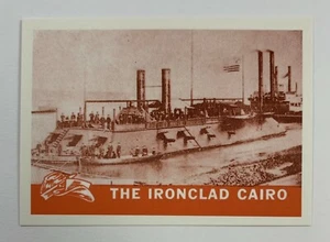 Tarjeta fotográfica de la Guerra Civil 1965 reimpresión única #20 The Ironclad Cairo - Imagen 1 de 2