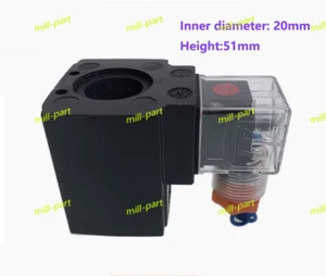 Bobina de válvula solenoide hidráulica agujero interior 20 mm altura 51 mm ac220 V 110 V DC24 V - Imagen 1 de 4