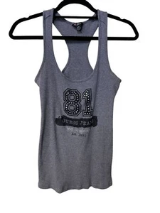 Guess Womens Racerback Top w/ Studded 81 Guess Jeans Los Angeles Design R06-C - Picture 1 of 3