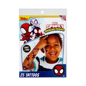 25 tatuajes temporales Marvel Spidey and His Amazing Friends - HECHOS EN EE. UU. - Imagen 1 de 2