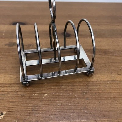 Estante para tostadas art deco plata esterlina Sheffield 1926 87,40 gramos Foto 1 de 4