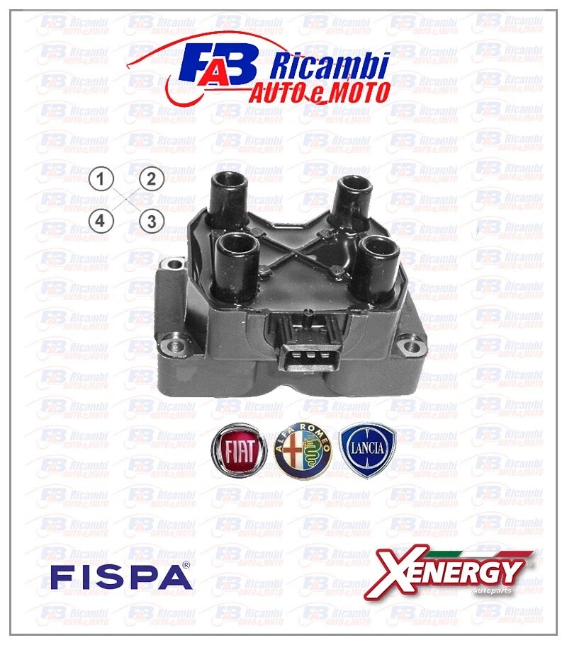 BOBINA ACCENSIONE BOBINA ACCENSIONE  FIAT - ALFA ROMEO - LANCIA - LAND ROVER - Immagine 1 di 1