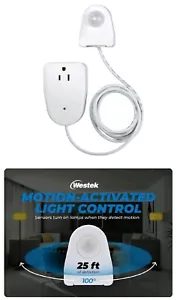 Westek Indoor Plug-In Corded Motion Activated Light Control MLC12BC-4 - Picture 1 of 1