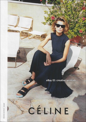 CELINE 1 PAGINA rivista STAMPA ANNUNCIO primavera 2013 Daria Werbowy JUERGEN TELLER