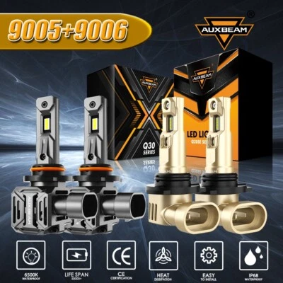 40000LM 9005+9006 LED 车头灯适用于雪佛兰 Tahoe Silverado 1500 2500HD 3500 99-06 — 第 1/4 张图片