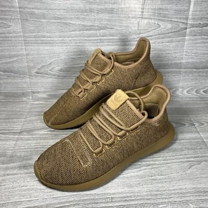 Adidas Tubular Shadow Brown Mesh Knit Shoes Trainers Mens UK6.5 EU40 BY3711 - Picture 1 of 19