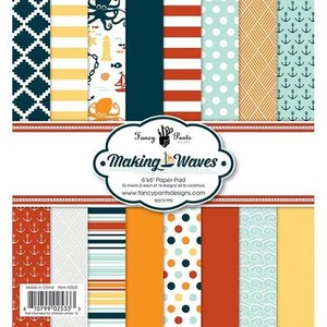 PANTALONES DE FANTASÍA "HACIENDO OLAS" BLOC DE PAPEL 6X6 BEACH OCEAN SUMMER SCRAPJACK'S PLACE - Imagen 1 de 1